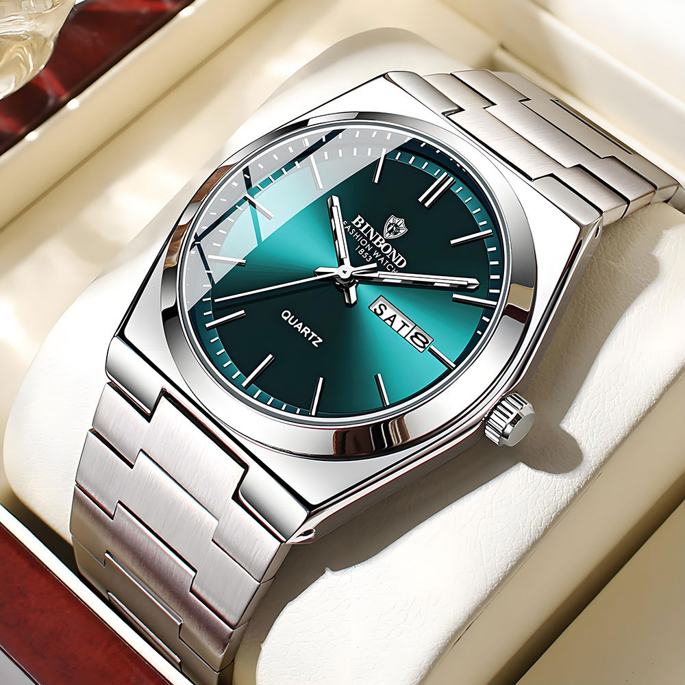 Rolex Watch Datejust - BINBOND Echte Herrenuhr, Luxuriöse Edelstahl-Armbanduhr mit