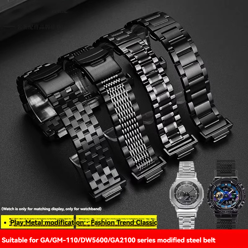 Casio Watch G-Shock Dw-5600 - Modifiziertes Edelstahl-Uhrenarmband für Casio G-Shock GA-100/110/120