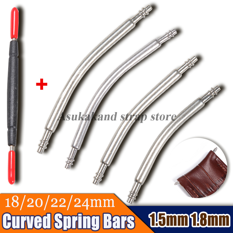 Curved Spring Bar - 10 Stück 1,5 mm 1,8 mm