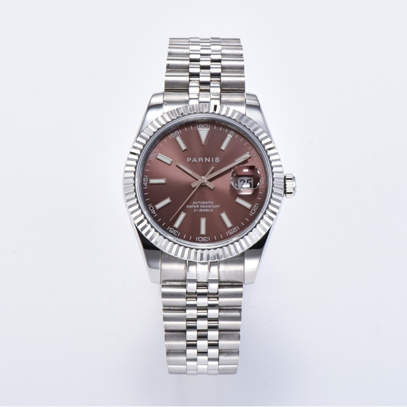 Mode Parnis 39,5 mm braunes Zi – Rolex Watch Datejust Bewertung und Preis