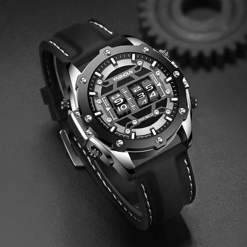 Kreative Digitaluhr Quarzuhr H – Leather Watch Band Men Bewertung und Preis