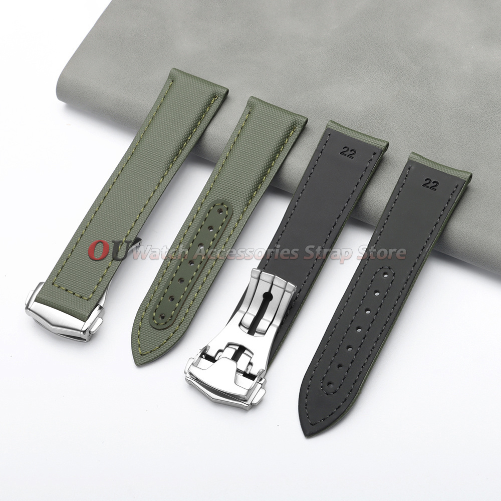 Segeltuch-Nylon-Leder-Uhrenarm – Omega Watch Seamaster Bewertung und Preis