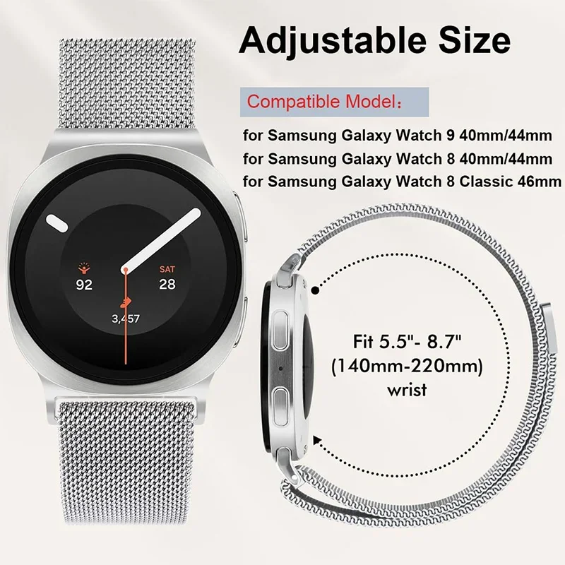 Metallisches Milanaise-Armband – Milanese Loop Magnetic Bewertung und Preis