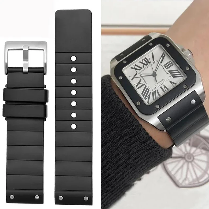 Hochwertiges Uhrenarmband für  – Cartier Watch Santos Bewertung und Preis